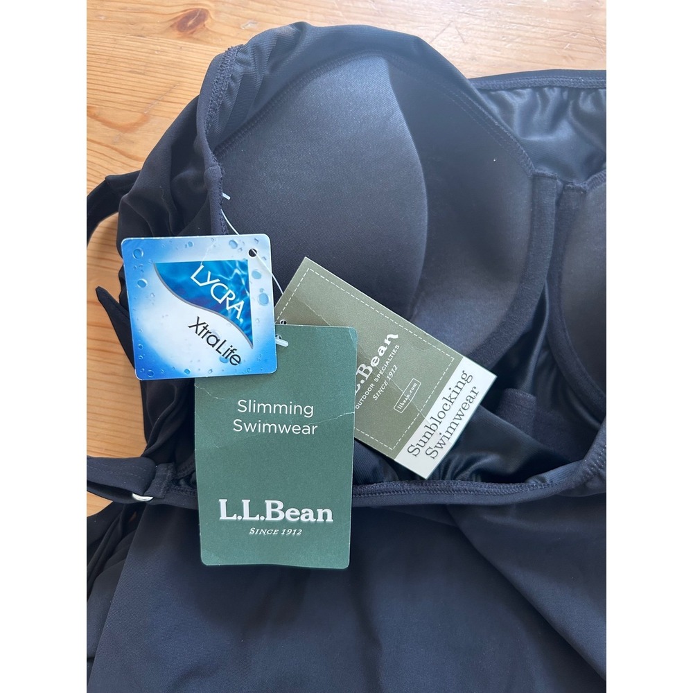 L.L. Bean Black One-Piece Swimsuit with Side Tie - Picture 8 of 13